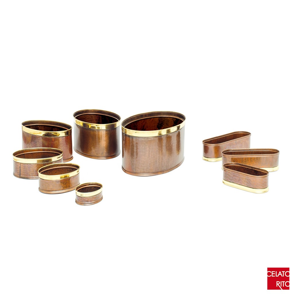 Copper planters OVALI