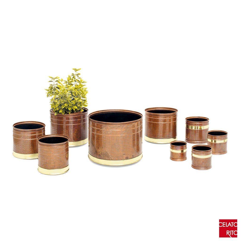 Copper planters CILINDRO